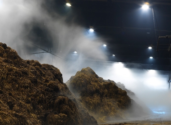 Production process incubated mushroom compost Production process incubated mushroom compost